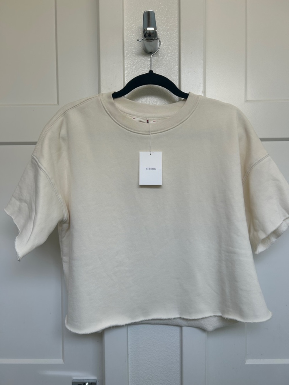 XiRENA Off-White Cropped Crewneck Tee